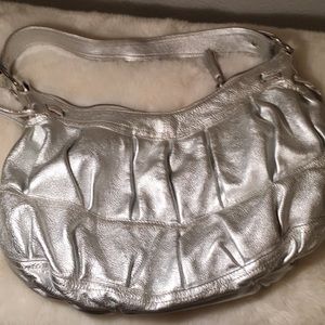 Innue genuine silver leather purse made in Italy
